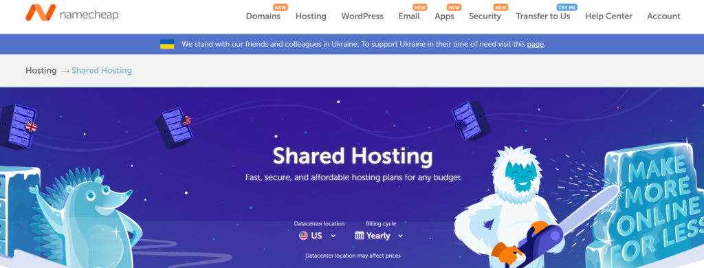 namecheap cheap web hosting